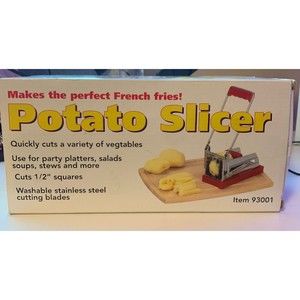 Stainless Steel French Fry Cutter Potato Vegetable Slicer Chopper Dicer